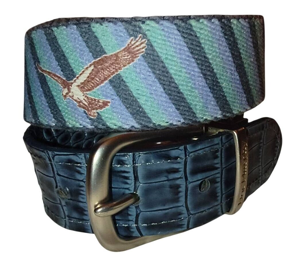 Doc Murphy Reversible Golf Belt Mens 48" long engraved metallic buckle American-